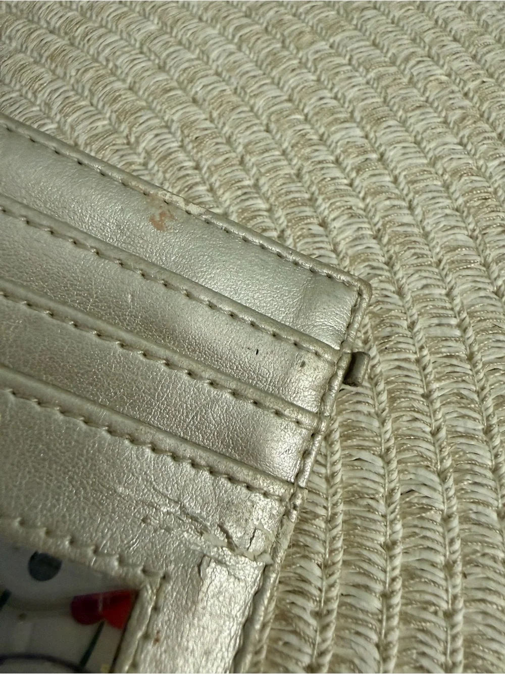Coach Multicolor Signature Pop Ring Canvas Wristlet with Silver Trim